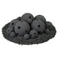 thumbnail image 1 of Midnight Black, Hollow Ceramic Fire Balls | Mixed Set of 18, 1 of 7