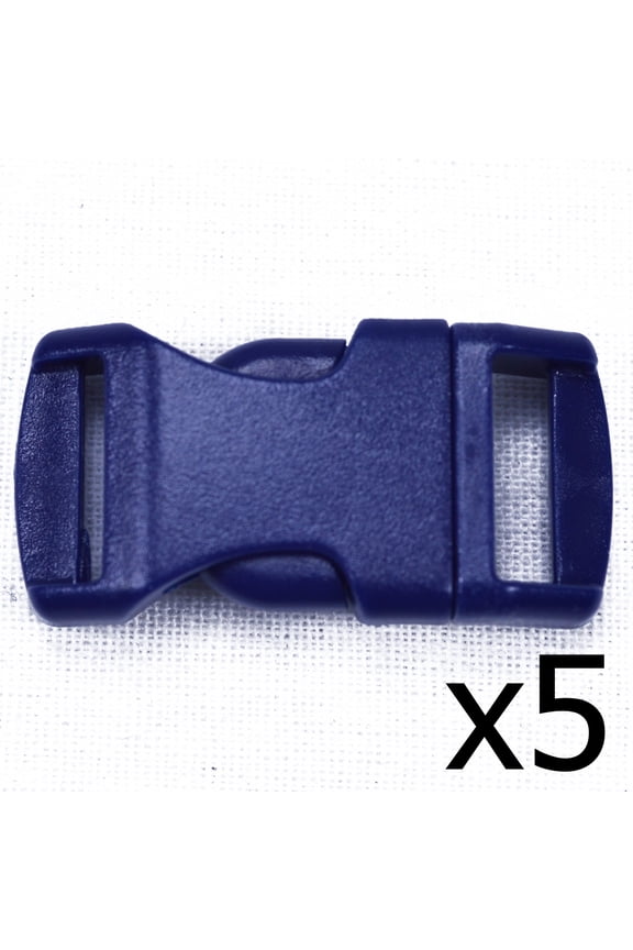 Midnight Blue 1/2 Inch Buckle - 5 pack - Great for Paracord