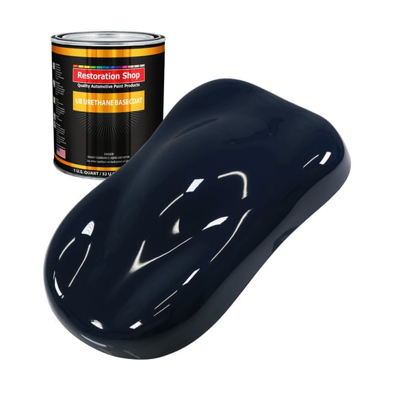 Midnight Blue 1 Quart URETHANE BASECOAT Car Auto Body Paint