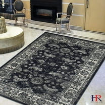 Midnight Blue/Gray Ziegler Pakistan Pattern Distressed - Modern Vintage Area Rug