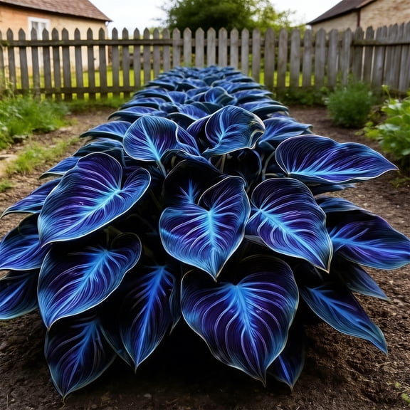 Midnight Blue Hosta-Plants For Planting - Garden Elegance Decoration - Premium Garden Home Decoration, Garden Stakes, Exceptional