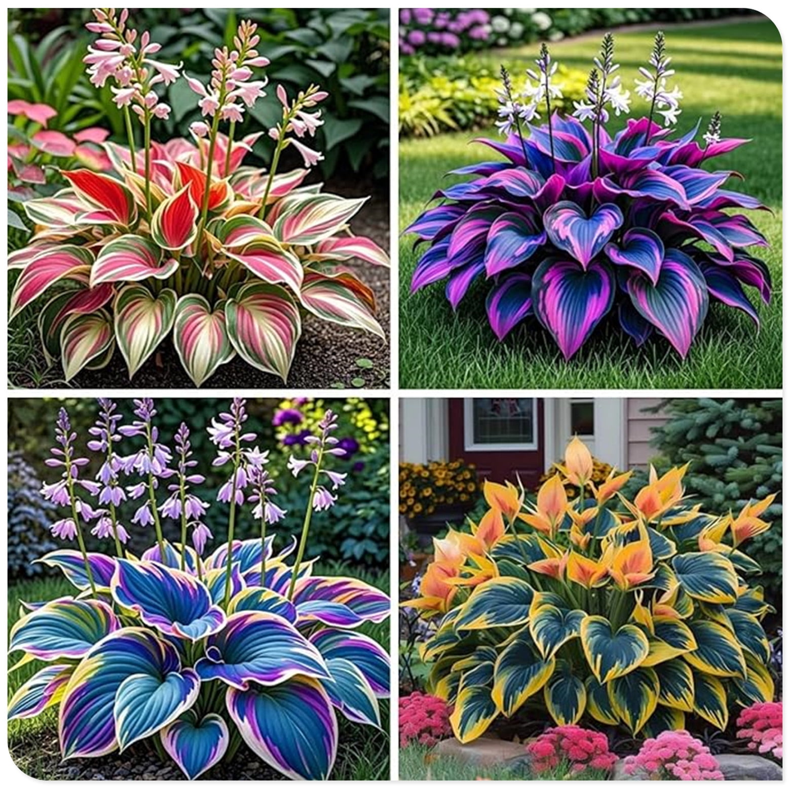 Midnight Blue Hosta bulbs -Surprise to Grow Ornament-Hosta-Bulb For