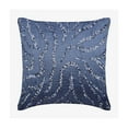 thumbnail image 1 of Midnight Blue Pillows Cover, Sequins Abstract Sparkly Glitter Pillows Cover, 14x14 inch (35x35 cm) Throw Pillows Cover, Taffeta Pillows Cover Couch, Modern Striped - Whirlpool, 1 of 9