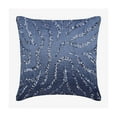 thumbnail image 1 of Midnight Blue Pillows Cover, Sequins Abstract Sparkly Glitter Pillows Cover, 18x18 inch (45x45 cm) Throw Pillows Cover, Taffeta Pillows Cover Couch, Modern Striped - Whirlpool, 1 of 9