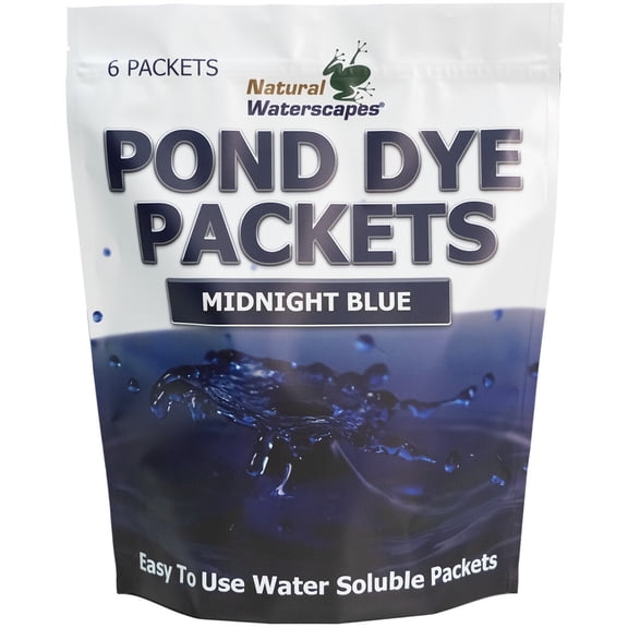 Midnight Blue Pond Dye Packets- 6 water soluble packets