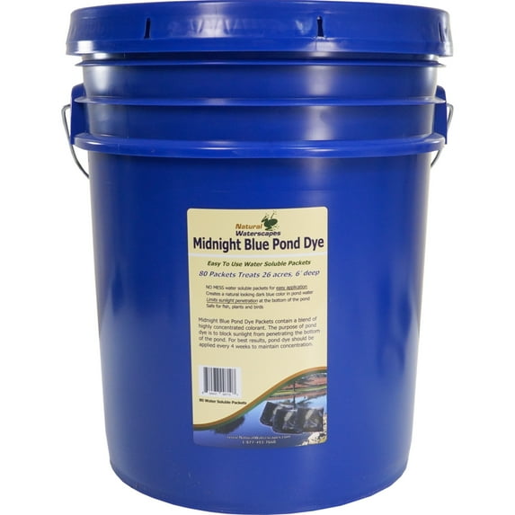 Midnight Blue Pond Dye Packets- 80 water soluble packets