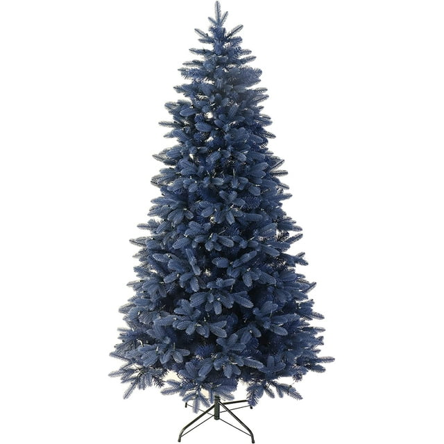 Midnight Blue Spruce Artificial Christmas/Halloween Tree Prelit with