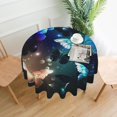 thumbnail image 1 of Midnight Butterflies Tablecloth Round 60 Inch Table Cloth Cover Mat Holiday Party Decoration for Dining Room Home Kitchen Picnic, 1 of 1