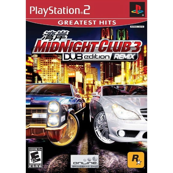 Restored Midnight Club 3 Dub Edition Remix PlayStation 2 Physical Racing Game