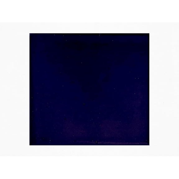 Midnight Cobalt Talavera Tile, 4x4 Inch Handcrafted Deep Navy Blue Ceramic Tile, Gloss Finish, Hand-Glazed