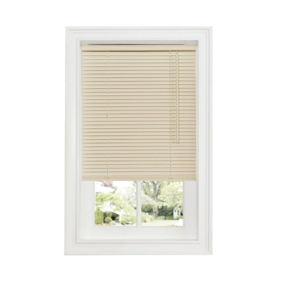 Midnight Cordless 1" Room Darkening Mini Blind 33x64 Alabaster