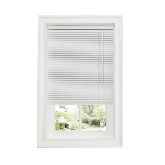 Midnight Cordless 1" Room Darkening Mini Blind 72x64 White