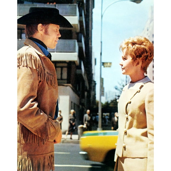 Midnight Cowboy Featuring Jon Voight Talking To Woman On Street 24X36 Classic Hollywood Poster
