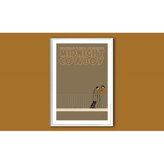 Midnight Cowboy Retro Movie Poster