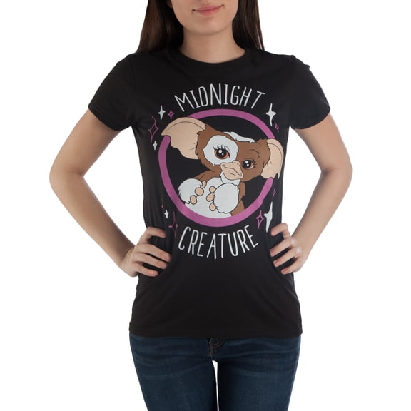 Midnight Creature Gizmo TShirt Juniors Graphic Tee-XS