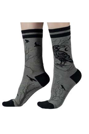 Midnight Crow Crew Socks
