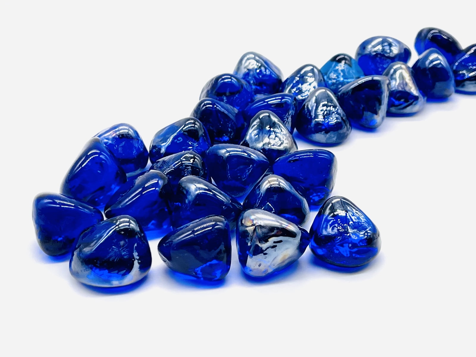Midnight Diamond Jelly Bean Fire Glass 10 lbs