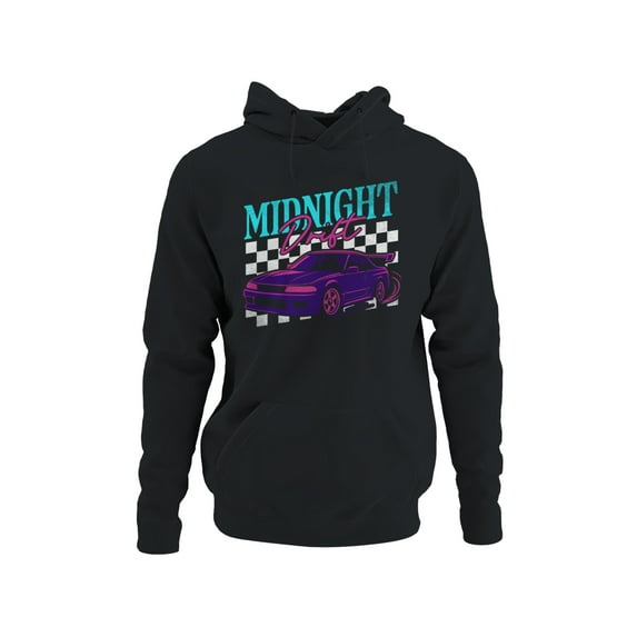 Midnight Drift Racing Graphic Men's Hoodie