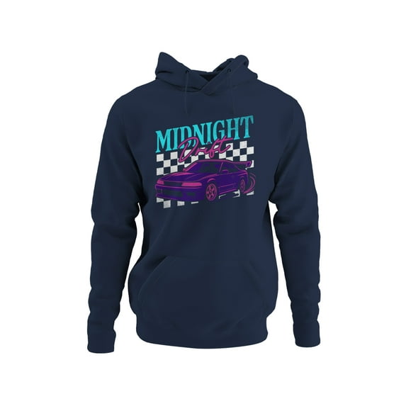 Midnight Drift Racing Graphic Men's Hoodie