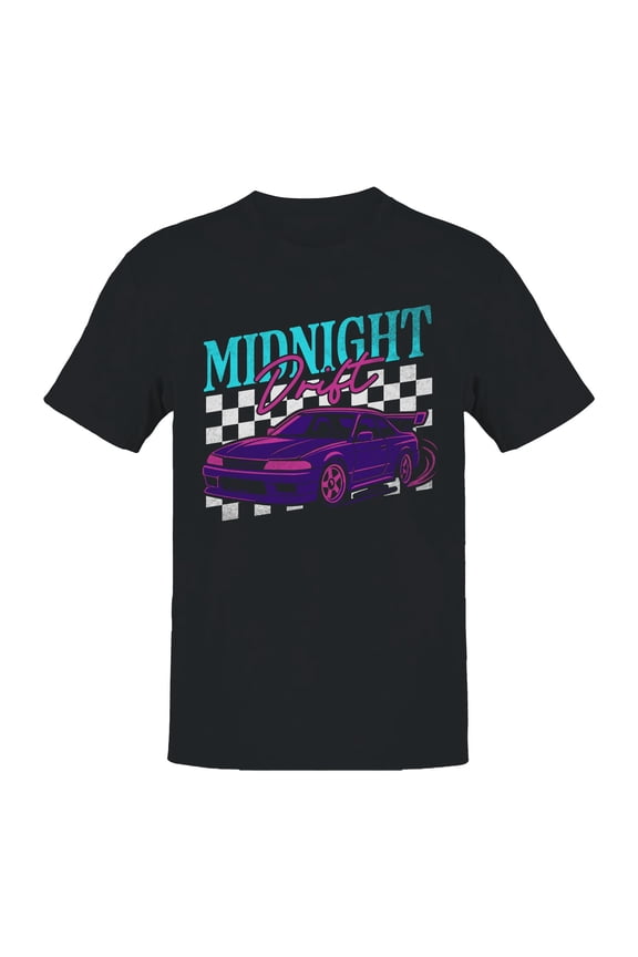 Midnight Drift Racing Graphic Men's T-shirt