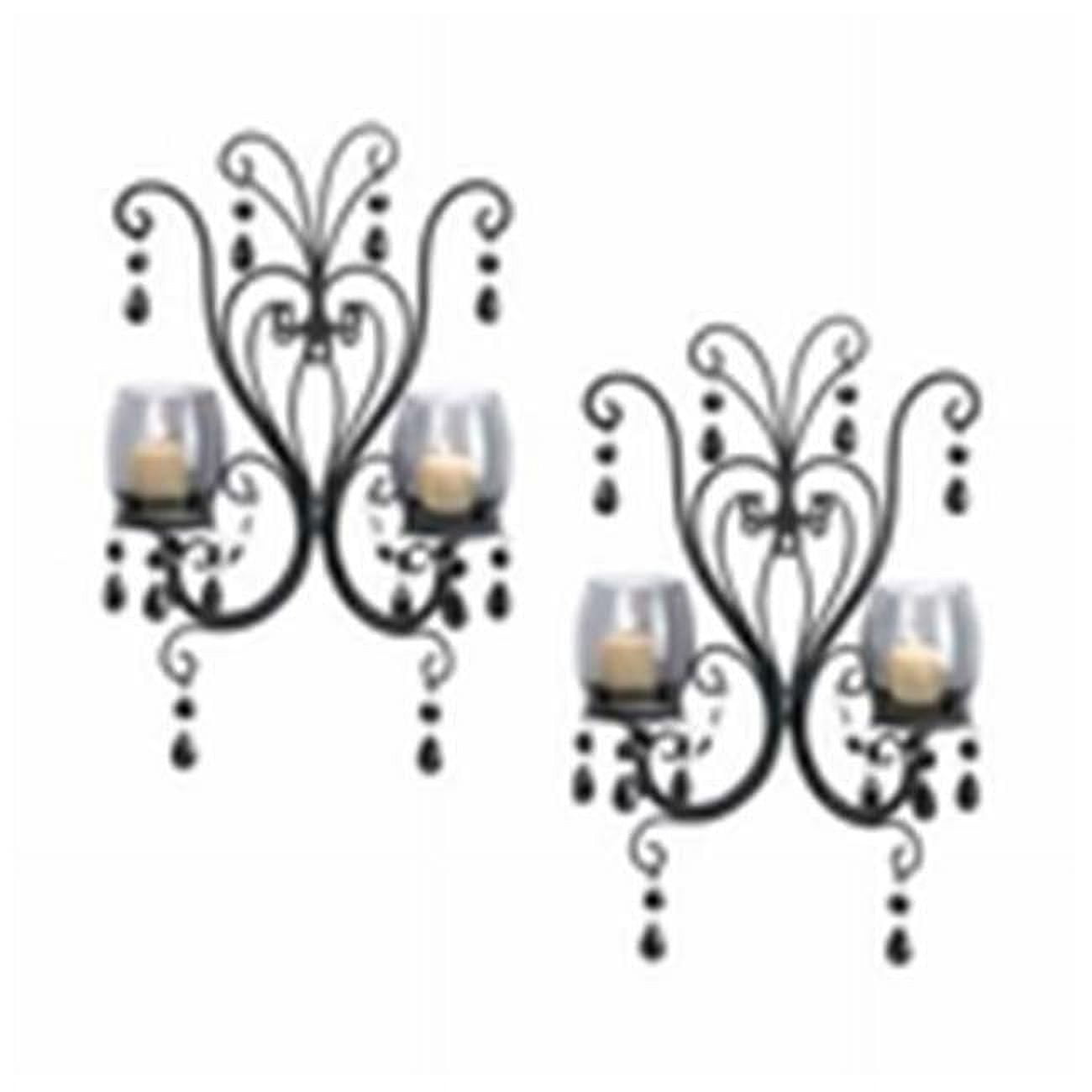 Midnight Elegance Candle Wall Sconces