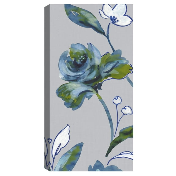 Midnight Floral II by Sandra Jacobs Canvas Art Print