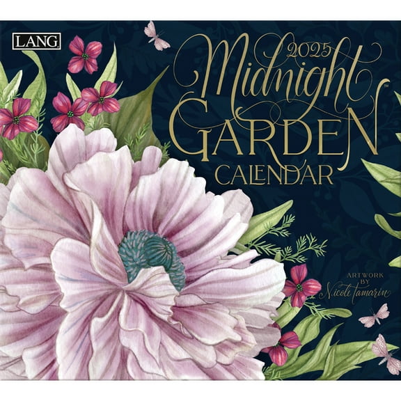 Midnight Garden 2025 Wall Calendar (New), (Paperback)