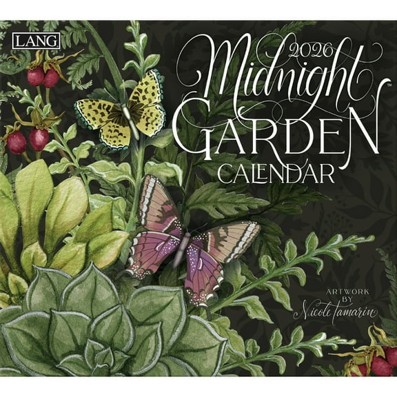 Midnight Garden 2026 Wall Calendar, (Paperback)