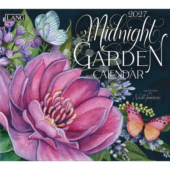 Midnight Garden 2027 Wall Calendar, (Paperback)