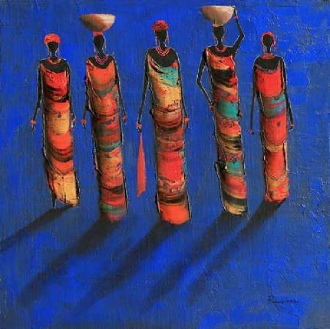 Midnight Gathering 1 Canvas Art - Michel Rauscher (24 x 24)