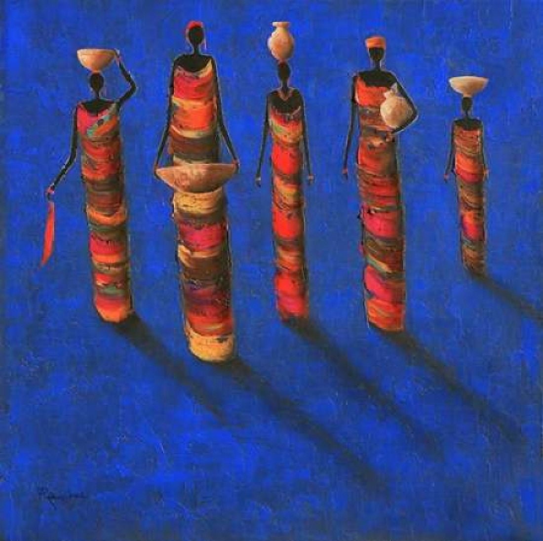 Midnight Gathering 2 Canvas Art - Michel Rauscher (24 x 24)