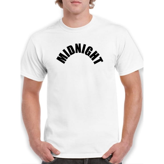 Midnight Half Circle Style Quote T-Shirt Men -GoatDeals Designs, Male XX-Large