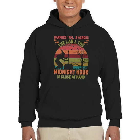 Midnight Hour Close At Hand Hoodie Men -Image by Shutterstock, Male 4X-Large