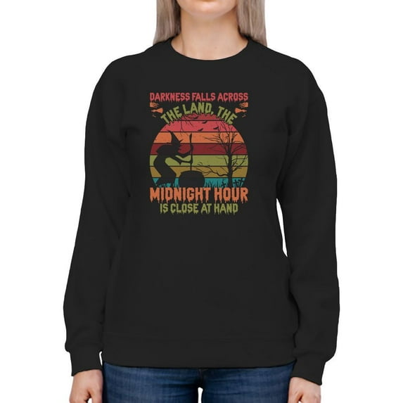 Midnight Hour Close At Hand Sweatshirt Women -Image by Shutterstock, Female 5X-Large