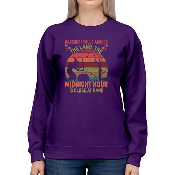 Midnight Hour Close At Hand Sweatshirt Women -Image by Shutterstock, Female Small