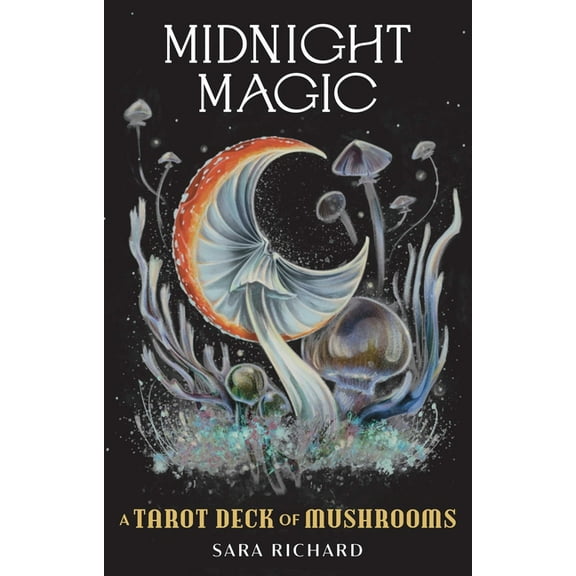 Midnight Magic: A Tarot Deck of Mushrooms, (Hardcover)