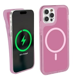 iHome Velo Magnetic Phone Case for iPhone 15 Pro Max, Pink