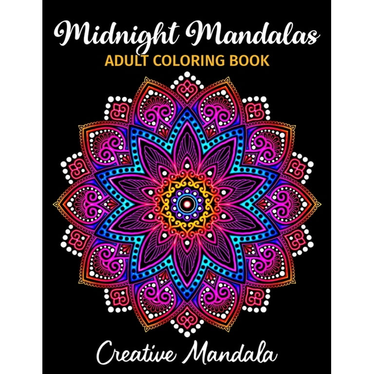 Plate Pattern Coloring Book Midnight Edition: 30 Plate Design Pattern Hand  Drawn Beautiful Coloring Pages On A Black Background. An Anti Stress, Mindf  (Paperback)