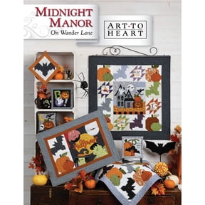 Midnight Manor on Wander Lane Quilt Pattern (October - Block 10) by Nancy Halvorsen of Art to Heart
