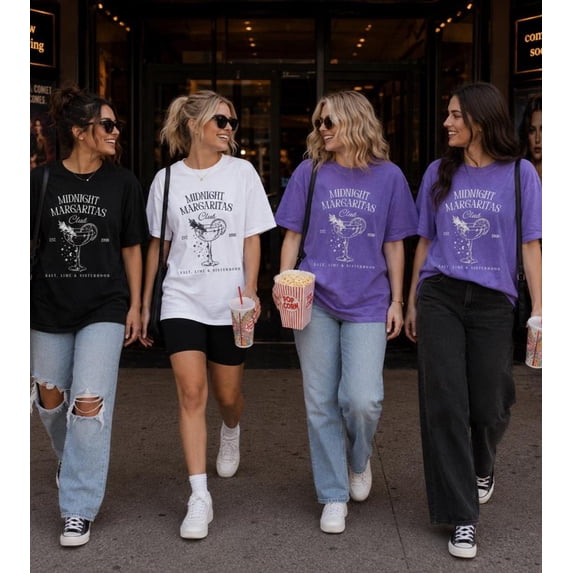 Midnight Margaritas Club Shirt, Practical Magic Inspired Shirt, Salt Lime & Sisterhood Tee, Witchy Fall Shirt, Halloween Graphic Tee