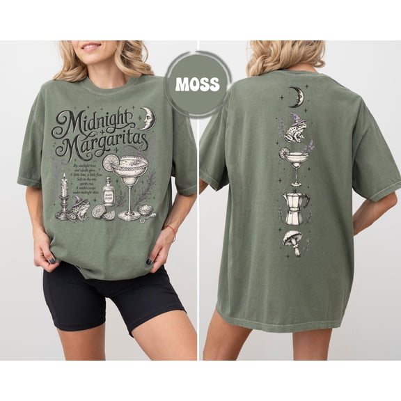 Midnight Margaritas Shirt, Practical Magic Graphic Tee, Girls Night Tequila Shirt, Witchy Spooky Season T-Shirt, Halloween Fan Gift