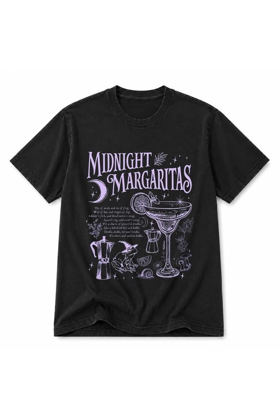 Midnight Margaritas T-Shirt, Sizes S-5XL, Gildan 5000