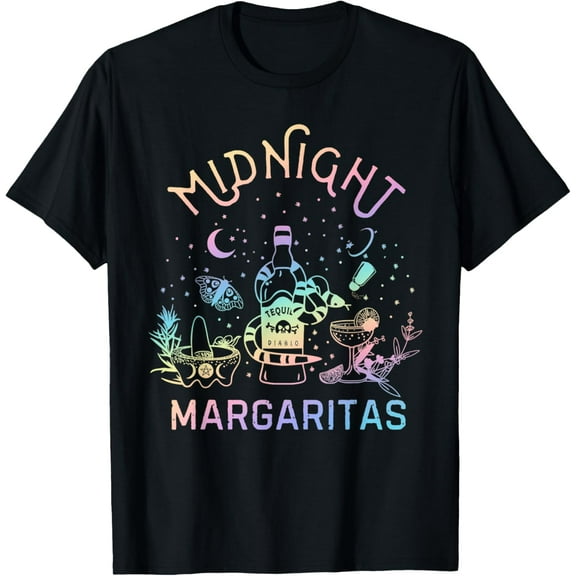 Midnight Margaritas funny witches Halloween 2025 T-Shirt
