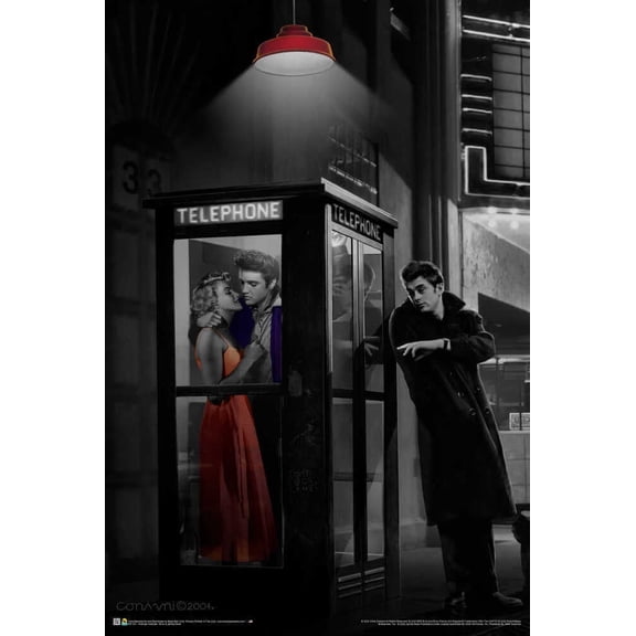 Midnight Matinee - Elvis & James Dean by Chris Consani Poster 24" x 36"