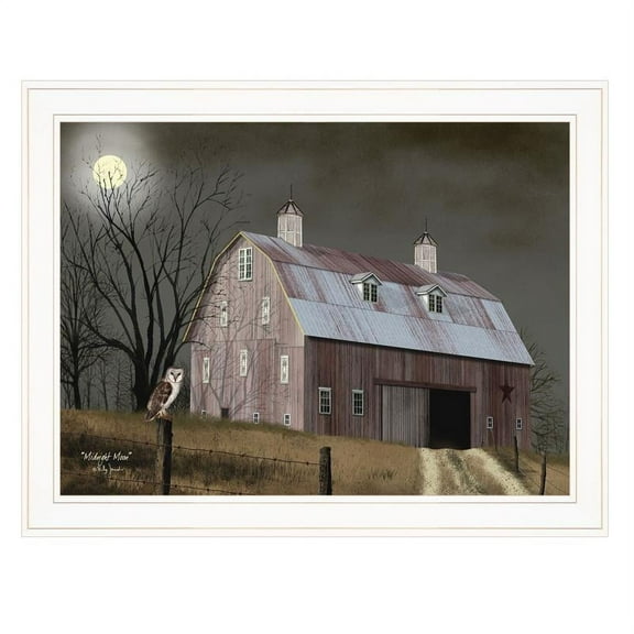 TrendyDecor4U Midnight Moon By Billy Jacobs Framed Print BJ1042-226G