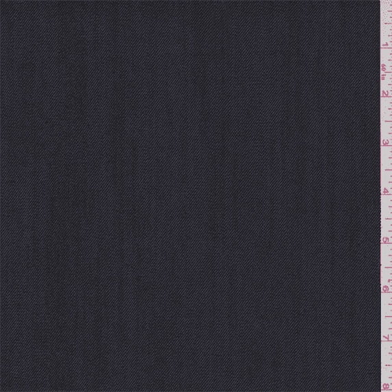 Midnight Navy Stretch Denim, Fabric Sold By the Yard