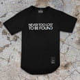 thumbnail image 1 of Midnight Black Never Too Lost To Be Found - Bamboo Tee - A Message That Matters | A Tee That Inspires Hope, 1 of 5