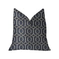 thumbnail image 1 of Midnight Padlock Blue, Black and Beige Luxury Throw Pillow, 1 of 3