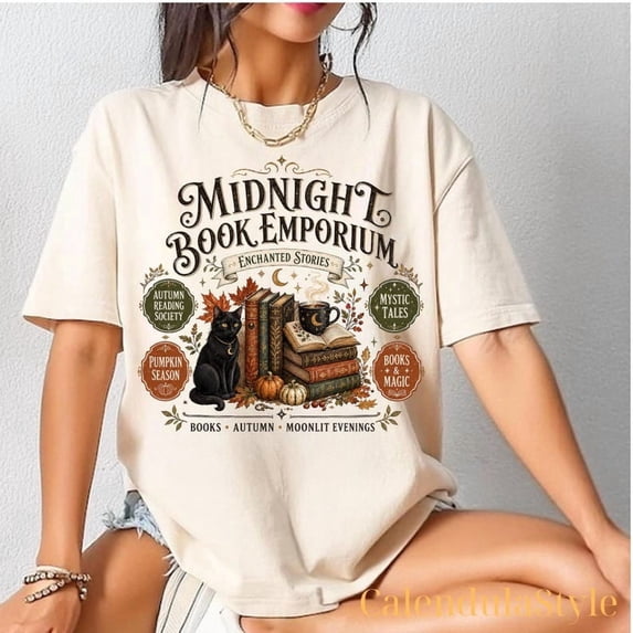 Midnight Readers Society Shirt, Salem Book Club Shirt, Halloween Witchy Black Cat, Spooky Reader Book Club, Massachusetts Halloween
