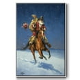 thumbnail image 1 of Midnight Rider - Framed Gallery Wrapped Holiday Canvas - 17 x 25 - White Frame, 1 of 8